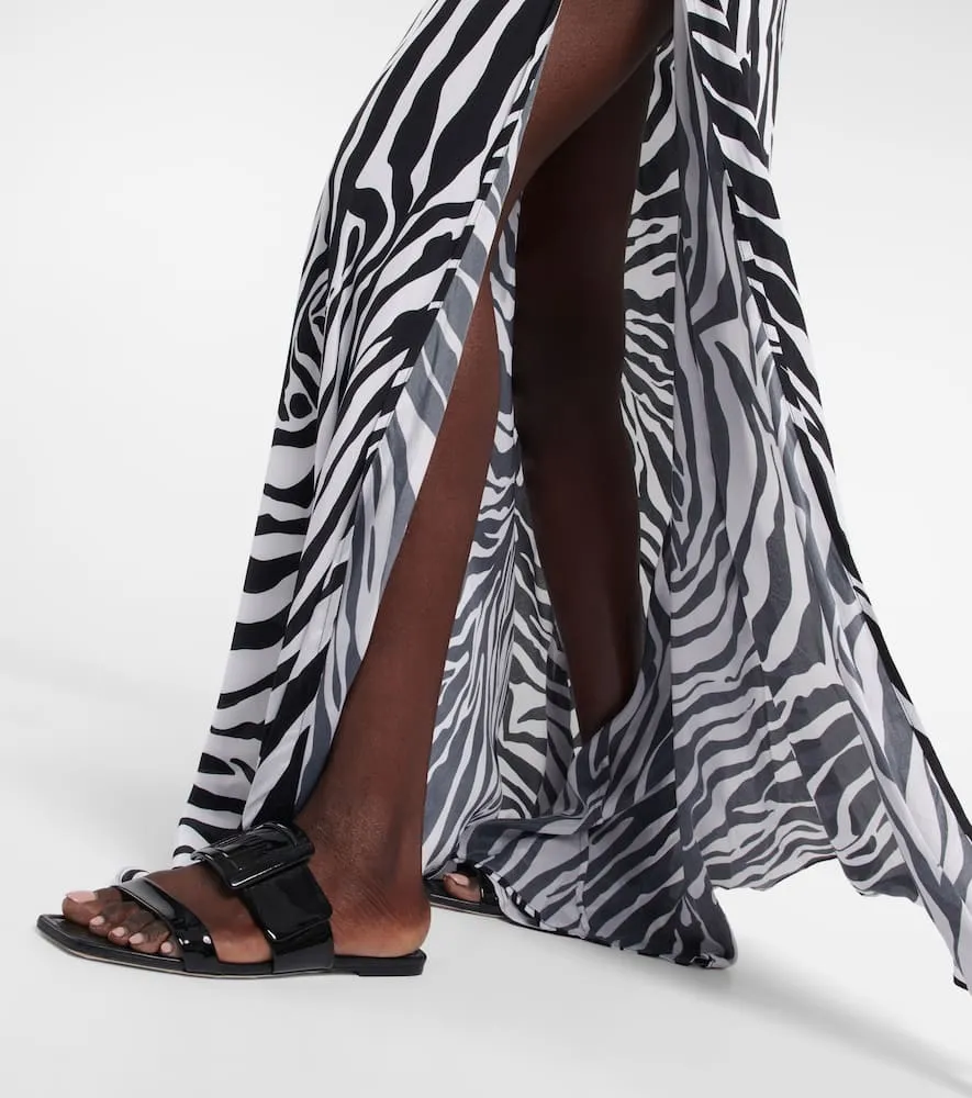 Alexandra Miro Odetta crêpe de chine dress