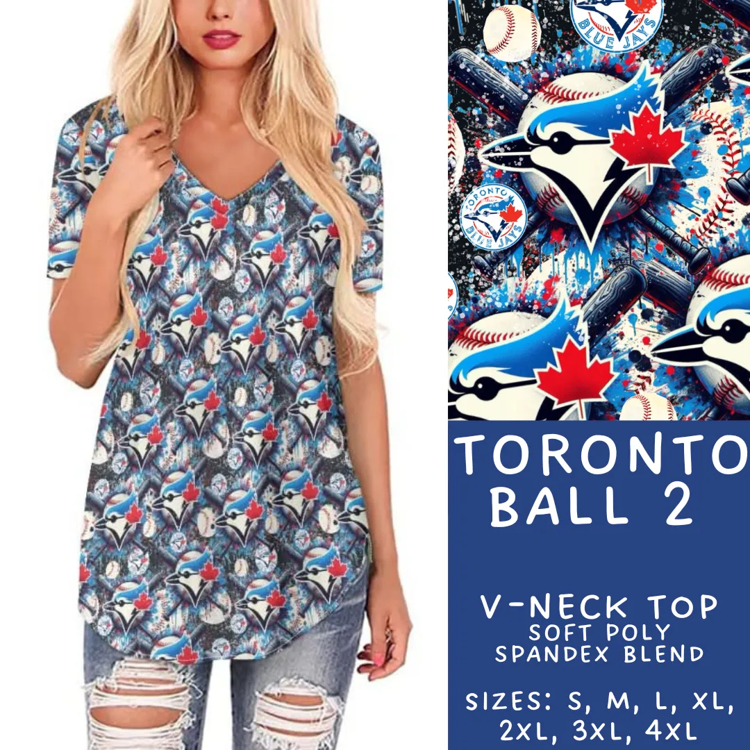 Batch #296 - Strike Out - Closes 2/28 - ETA late April - Toronto Ball 2 V-Neck Tee