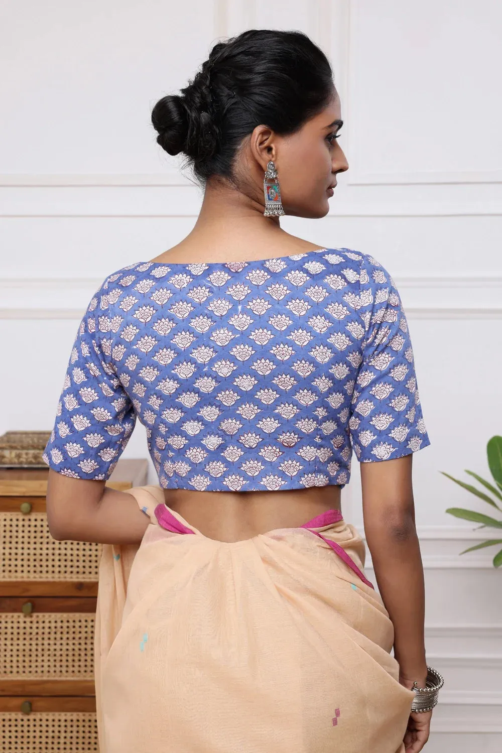 Bloom Block Print Blouse