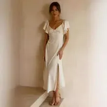 Butterfly sleeve dress