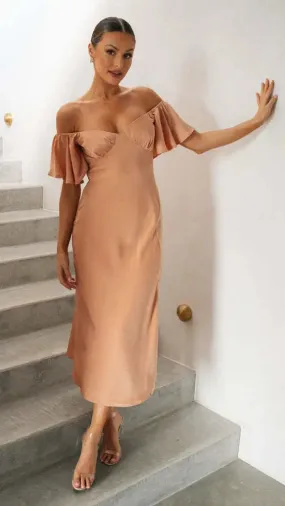 Butterfly sleeve dress