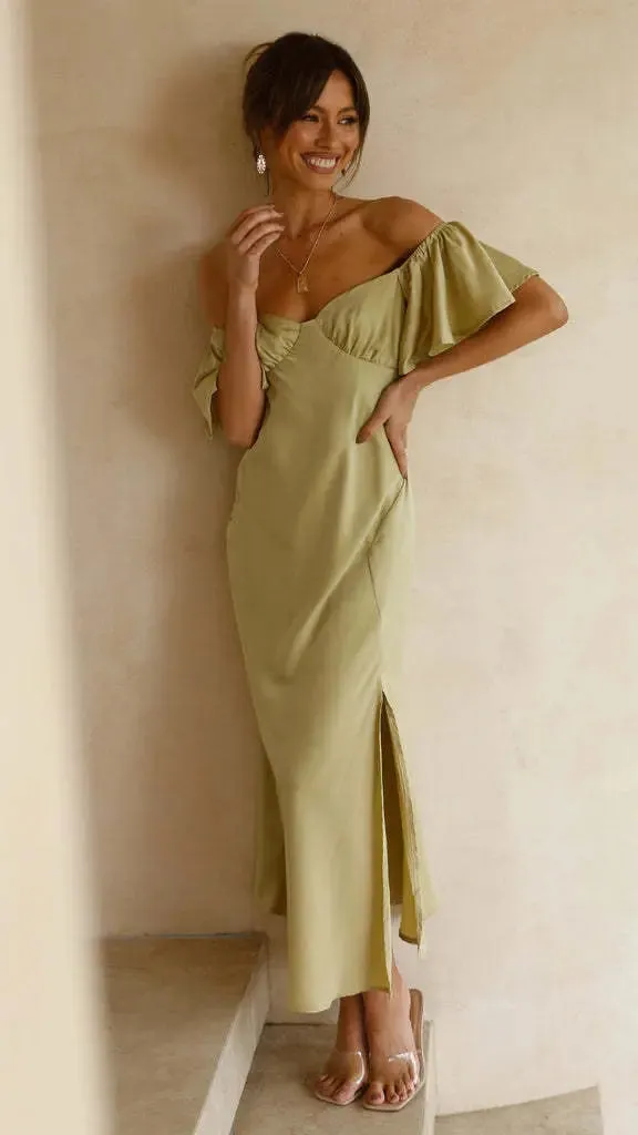 Butterfly sleeve dress