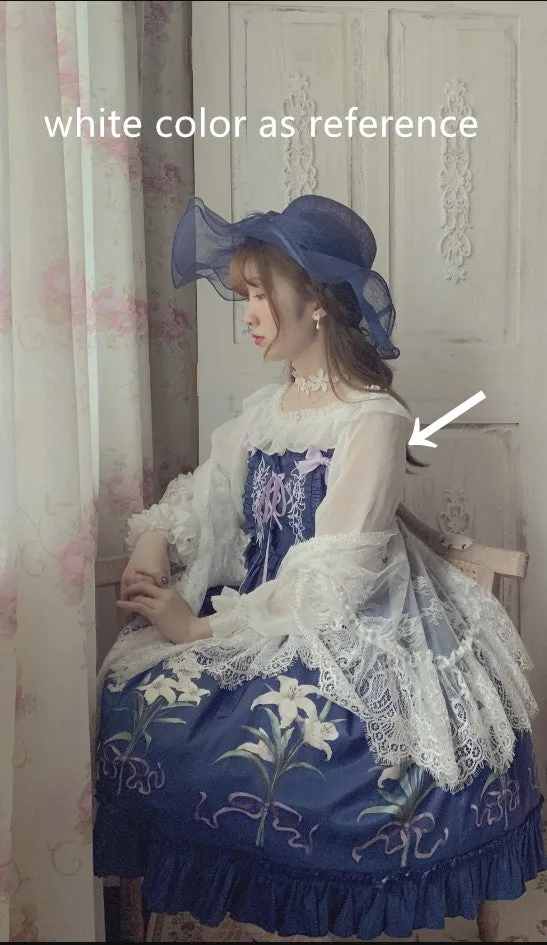 (BuyForMe) Bodhi Lolita~Strawberry Fruit Tea~Chiffon Long Sleeve Sweet Lolita Blouse