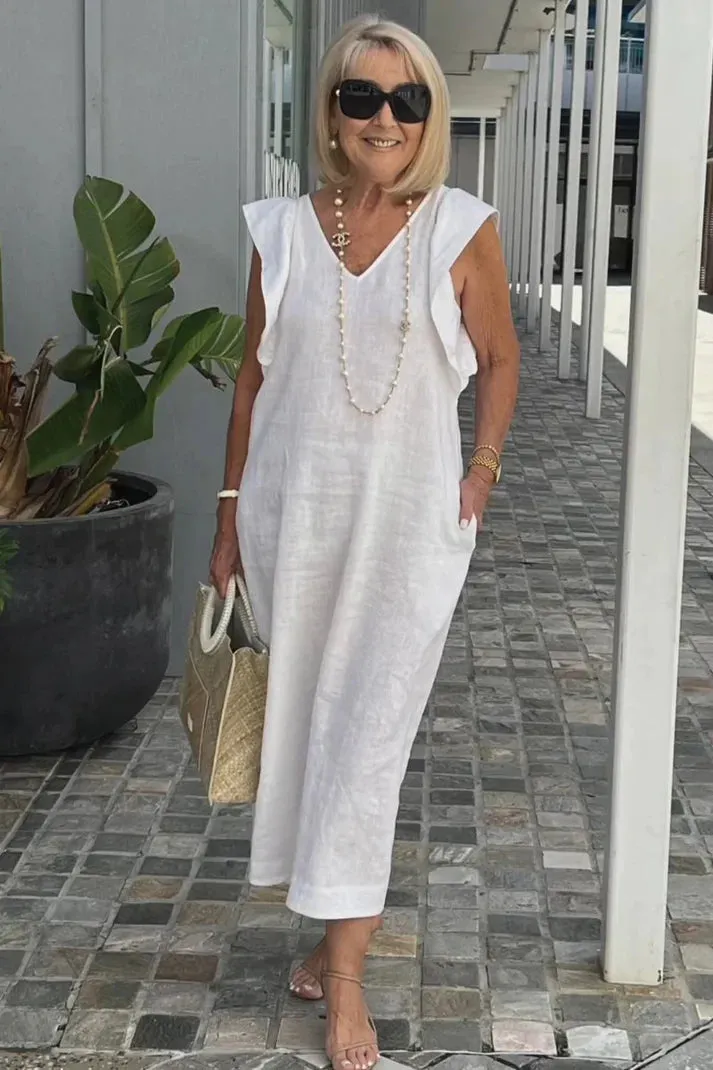 Chic Maxi Dress with V-Neck | Perfect for Everyday Wear