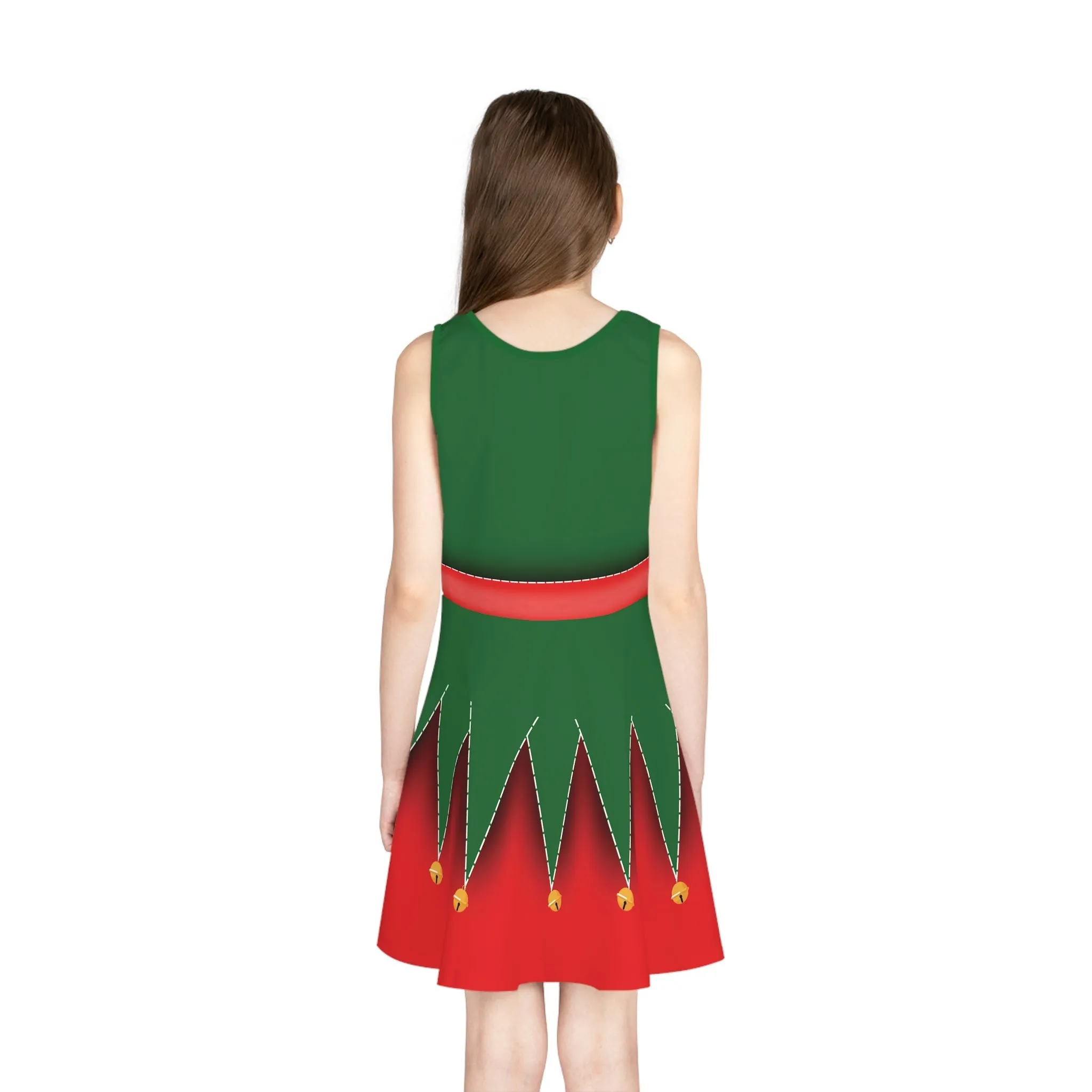 Christmas Elf Girls' Sleeveless Sundress