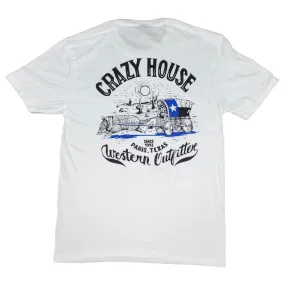 Crazy House Armadillo Wagon Race T-Shirt DM130-WHT-24357