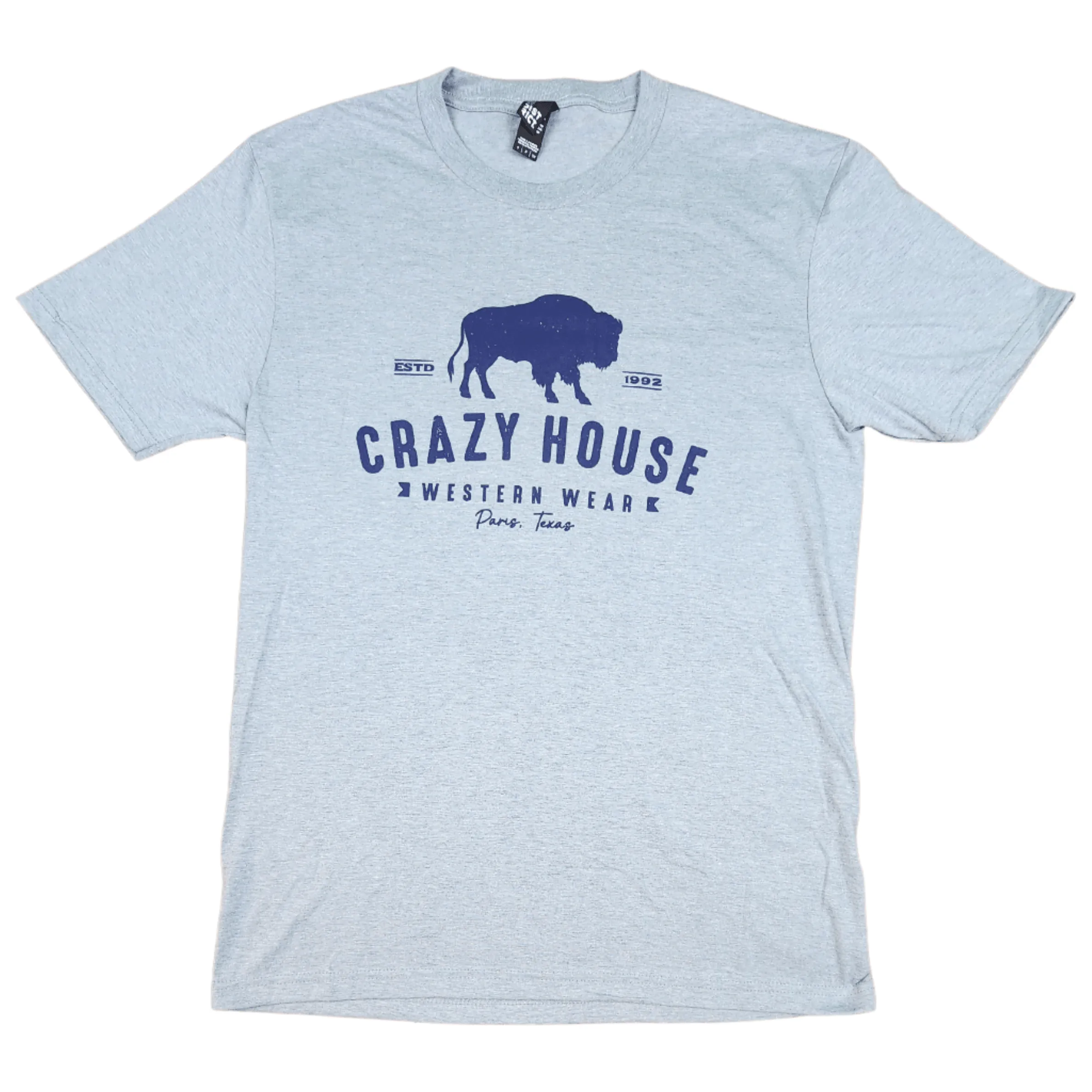 Crazy House Buffalo Logo T-Shirt DM130-HTRGRY-46143