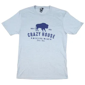 Crazy House Buffalo Logo T-Shirt DM130-HTRGRY-46143