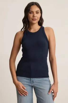 Cruz Ribbed Tank - Ink