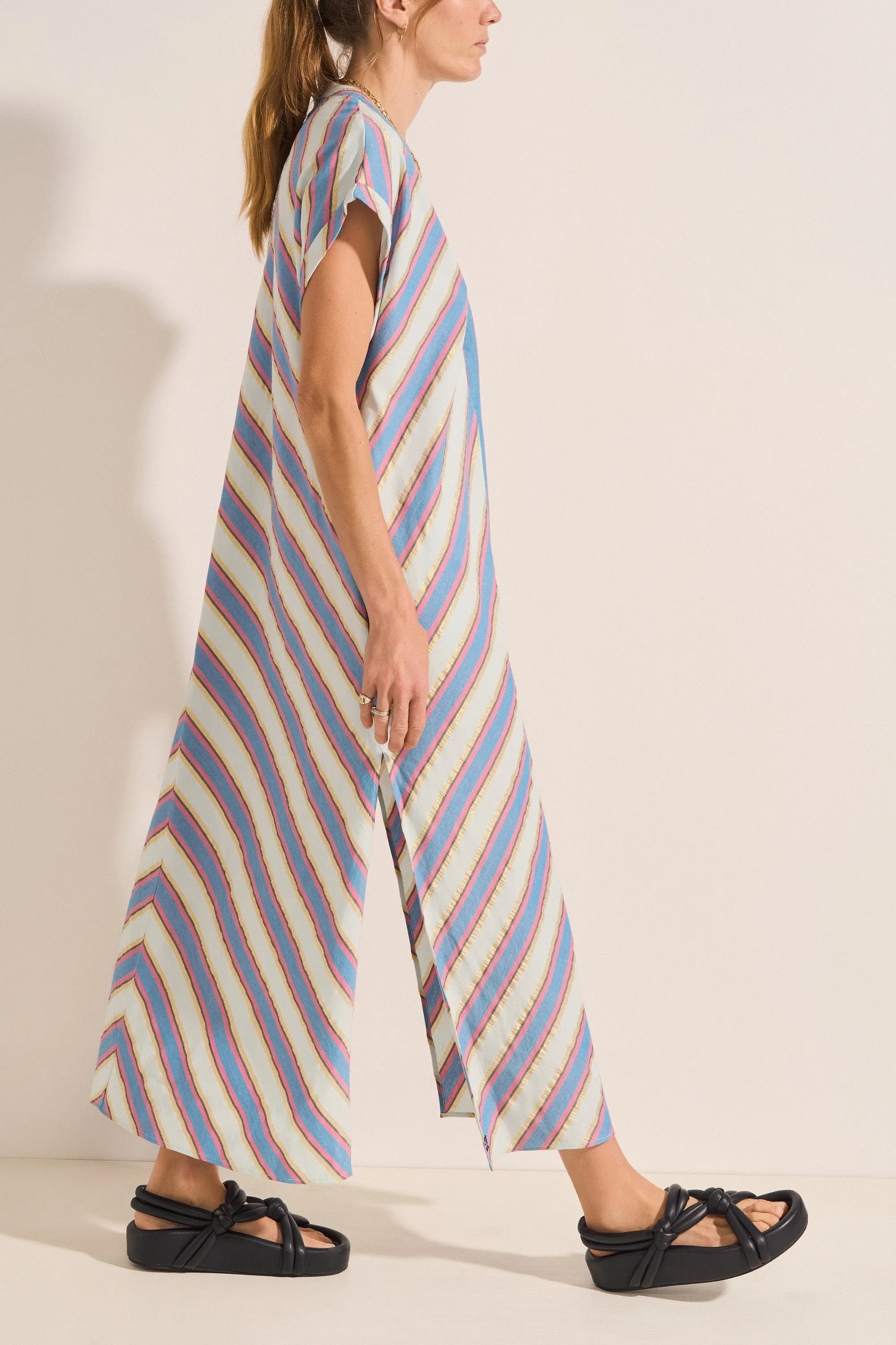Cythera Mykonos Stripe Caftan