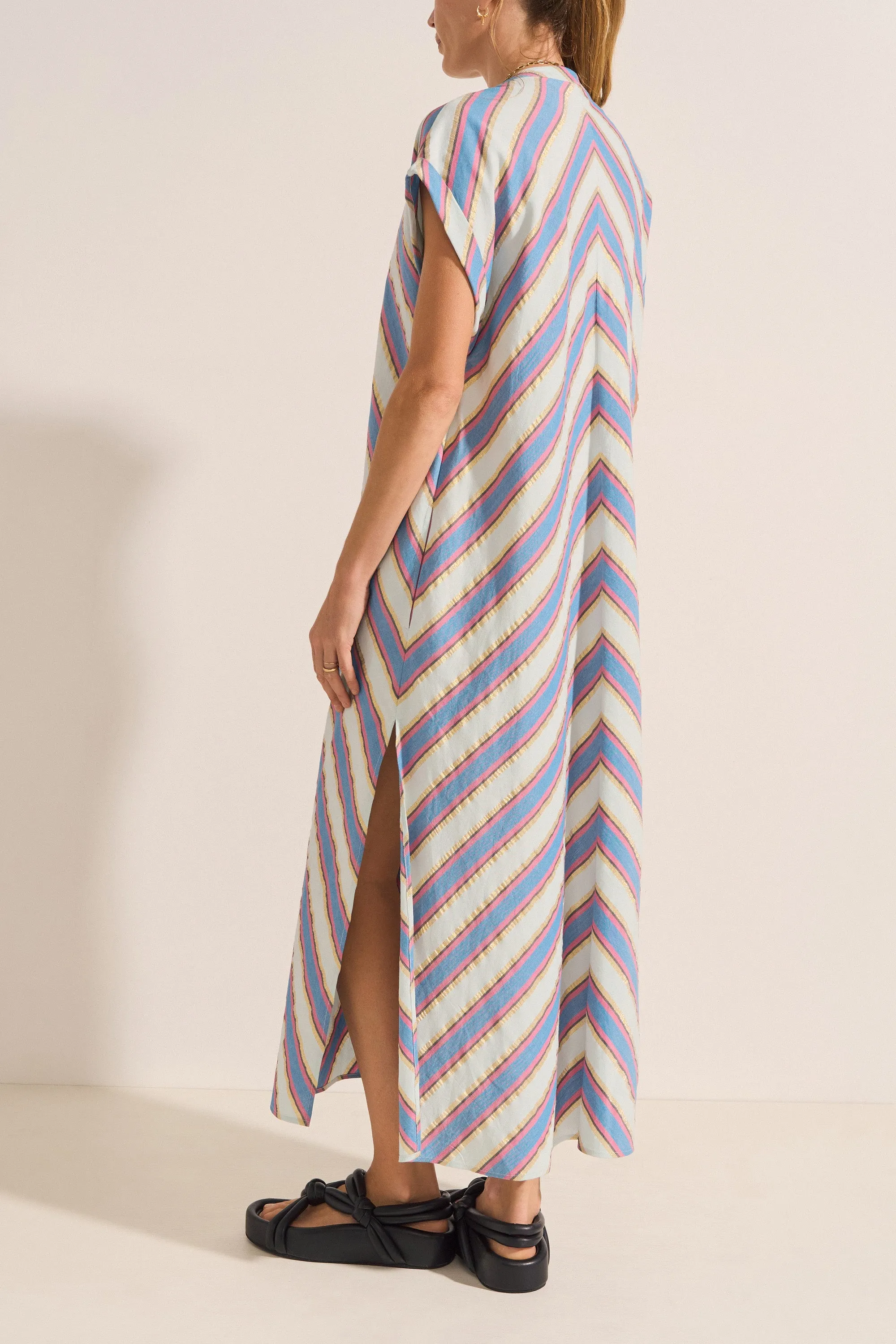 Cythera Mykonos Stripe Caftan