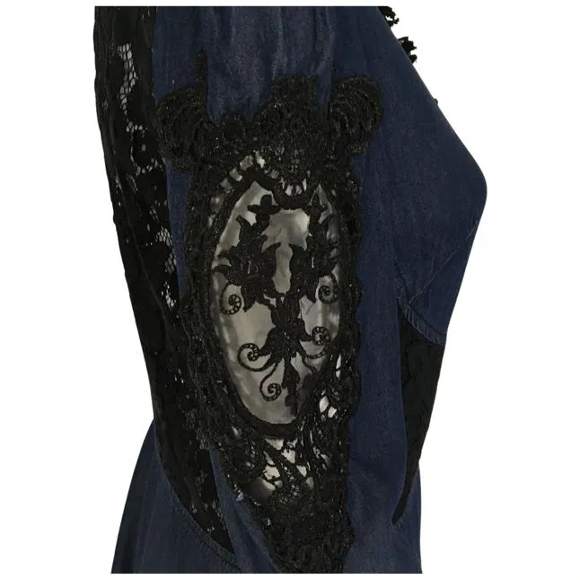 Desigual Lace Details Back & Sleeve Vest Nina Dress