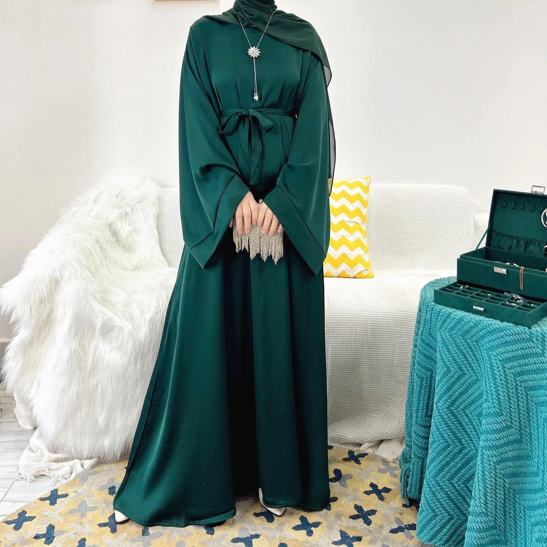 Elegant Abaya Dress - Black