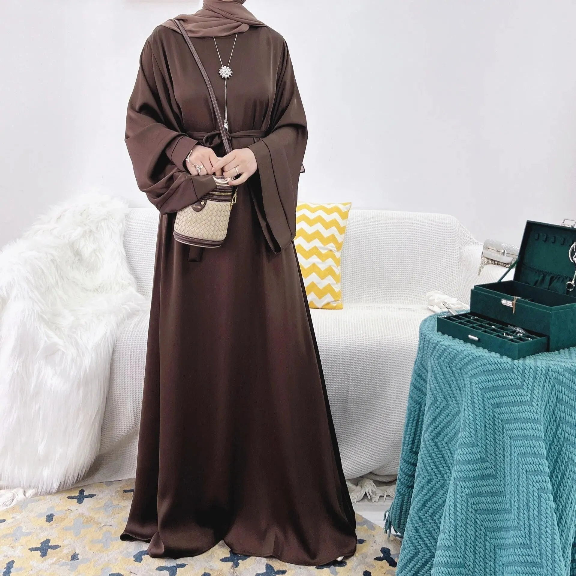 Elegant Abaya Dress - Black
