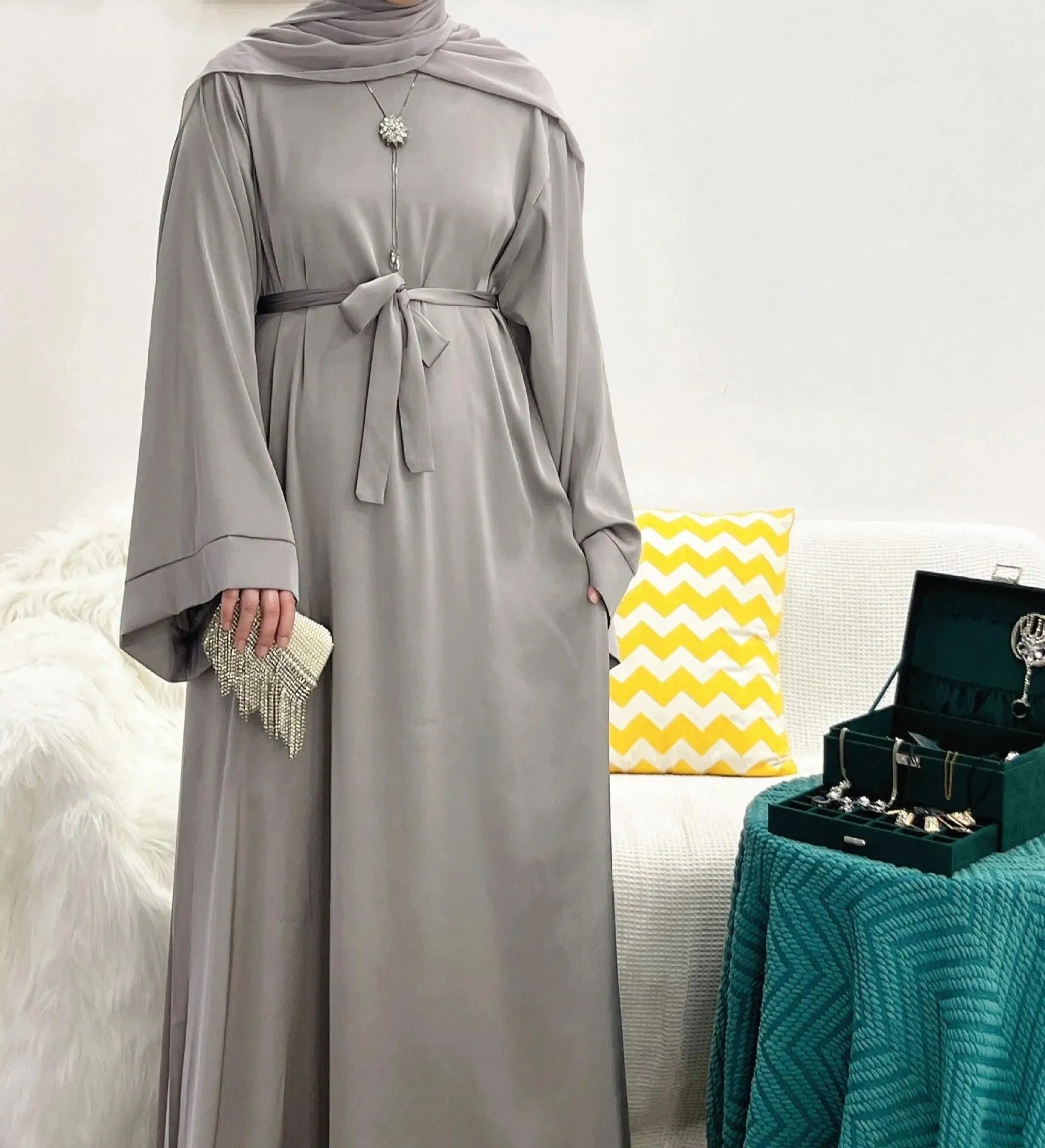 Elegant Abaya Dress - Black