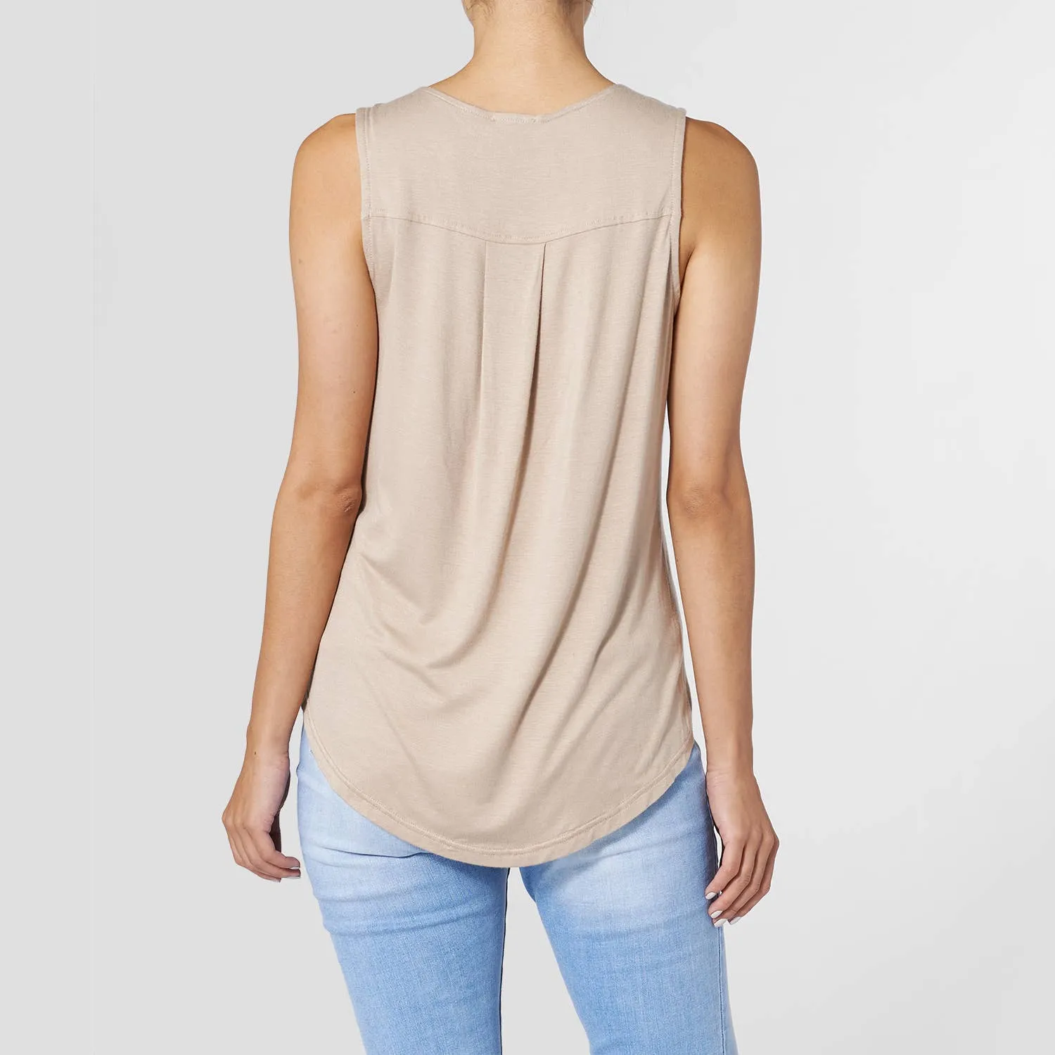 Erin Pleat Back Tank