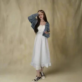 Fairycore Button-Up Sundress