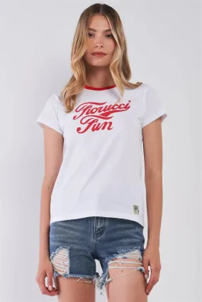 Fiorucci Fun Printed Logo T-Shirt For Her /2-2-2