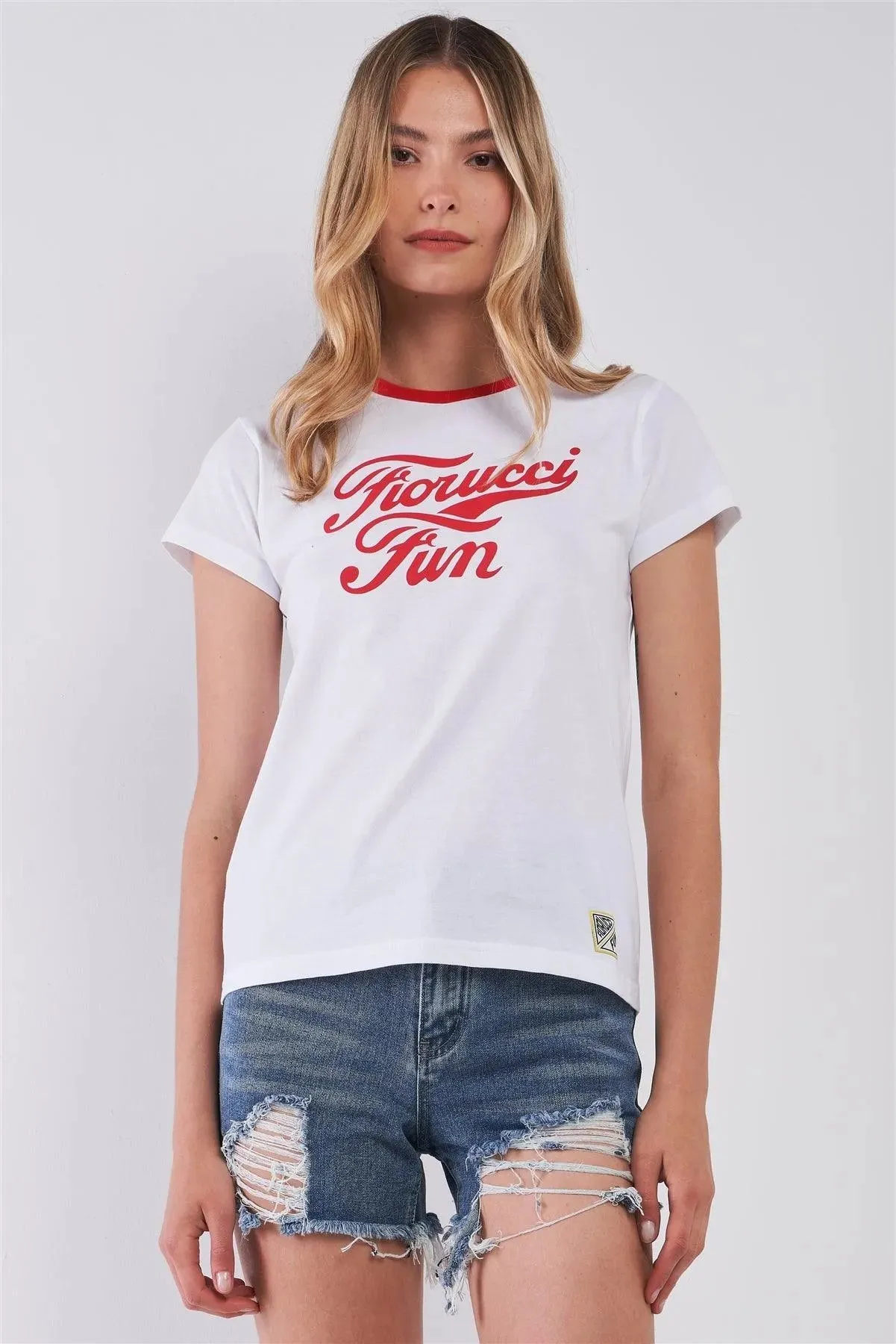 Fiorucci Fun Printed Logo T-Shirt For Her /2-2-2