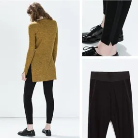 High Waist Women's Soft Solid Leggings