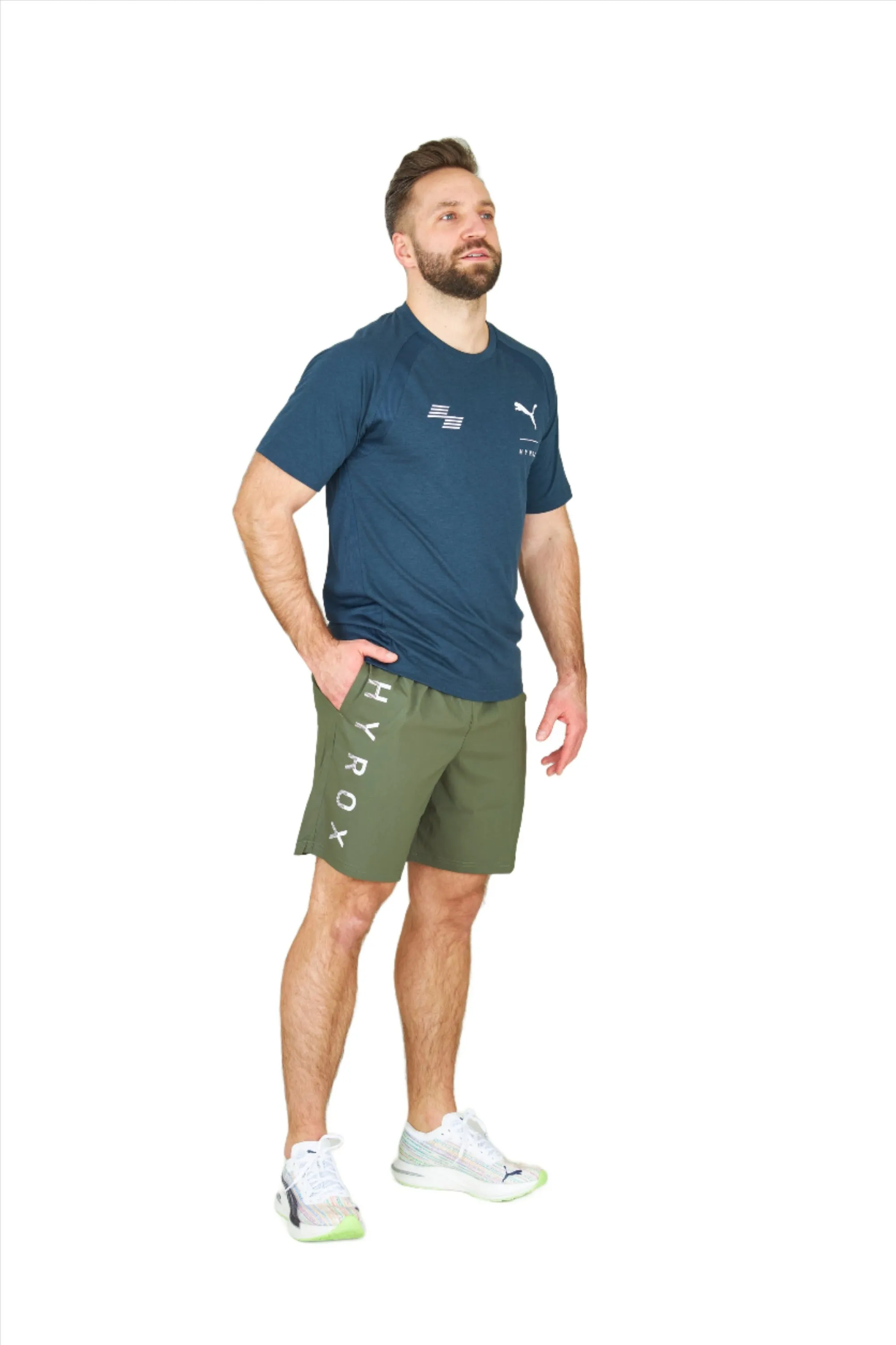 HYROX|PUMA Fit Triblend Tee - Blue