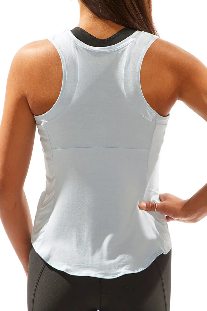 Light Blue Hourglass Tank
