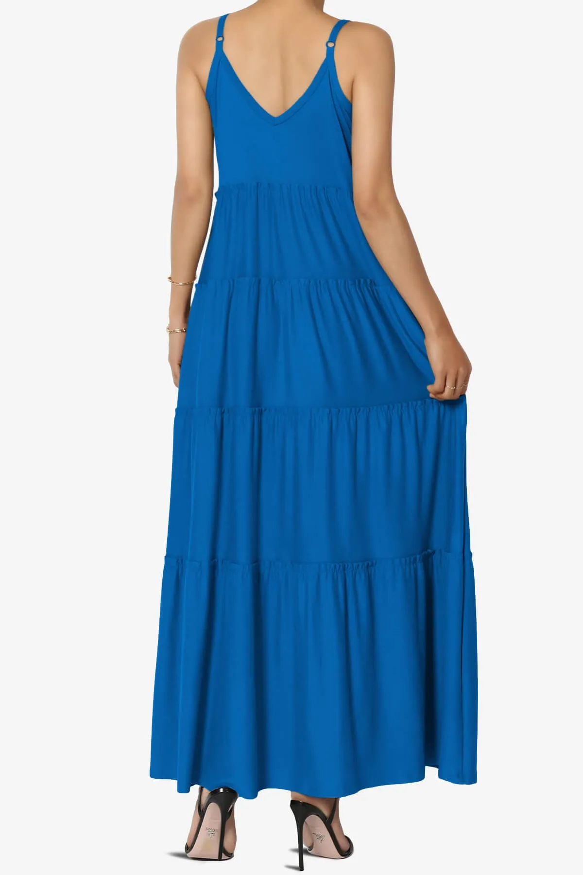 Livvy V-Neck Tiered Cami Maxi Dress PLUS