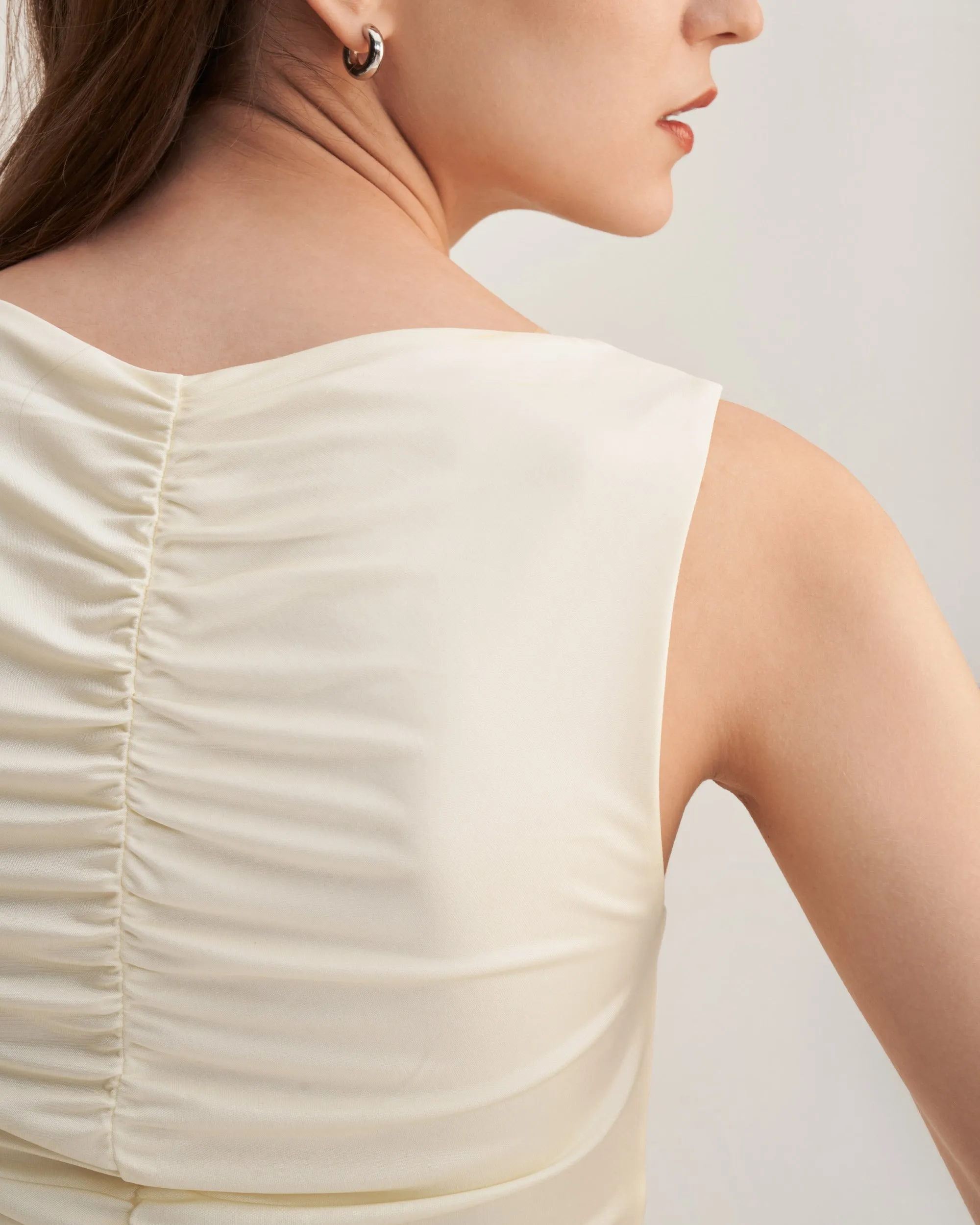 Melia Ruched Knit Tank Top