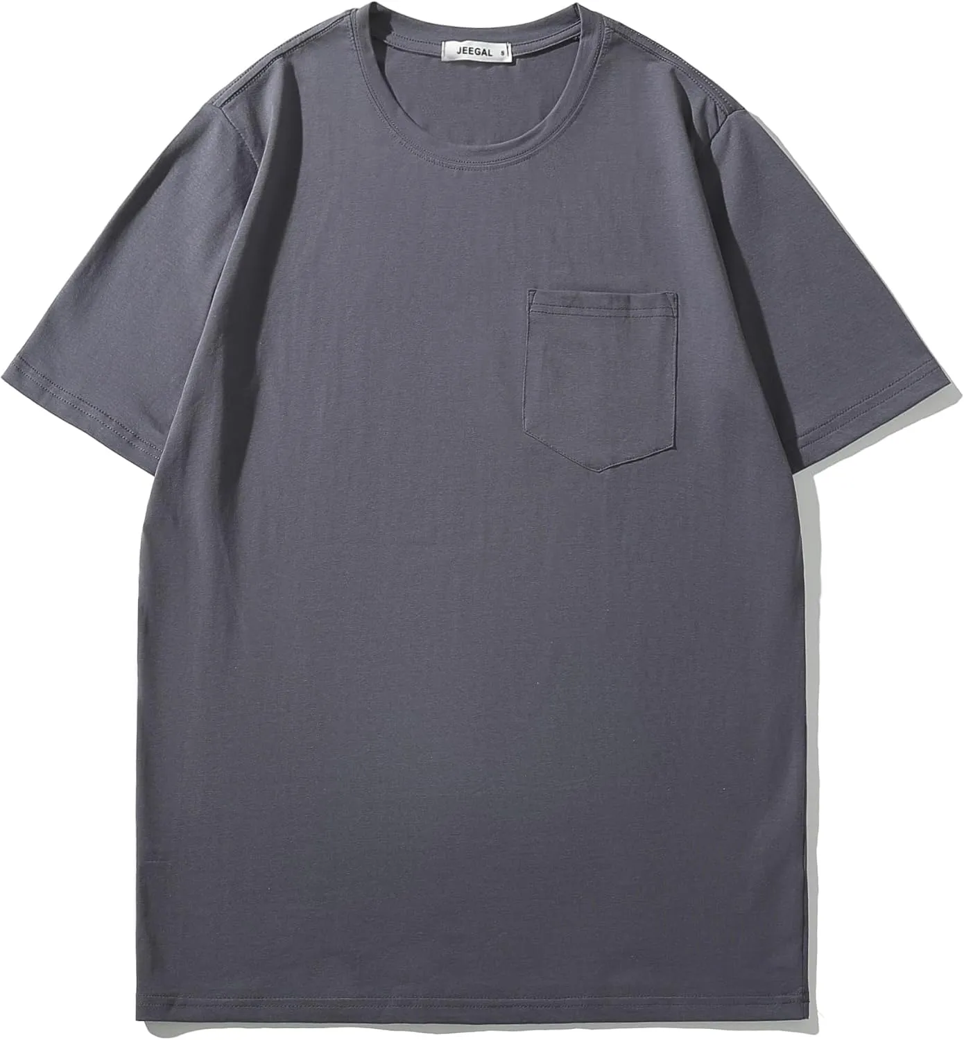 Men's Ultra Soft Premium Cotton Pocket T-Shirt Classic Fit Lightweight Cooling Short Sleeve Casual Tee Shirt