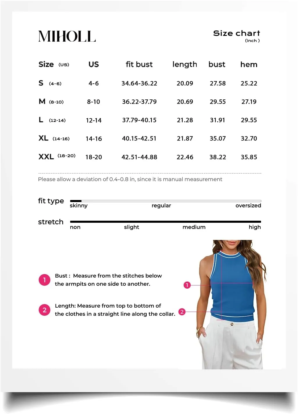 MIHOLL Women Summer Racerback Tank Tops Cute Sleeveless Halter Neck Tank Top Trendy Ribbed Cropped Tank Shirts