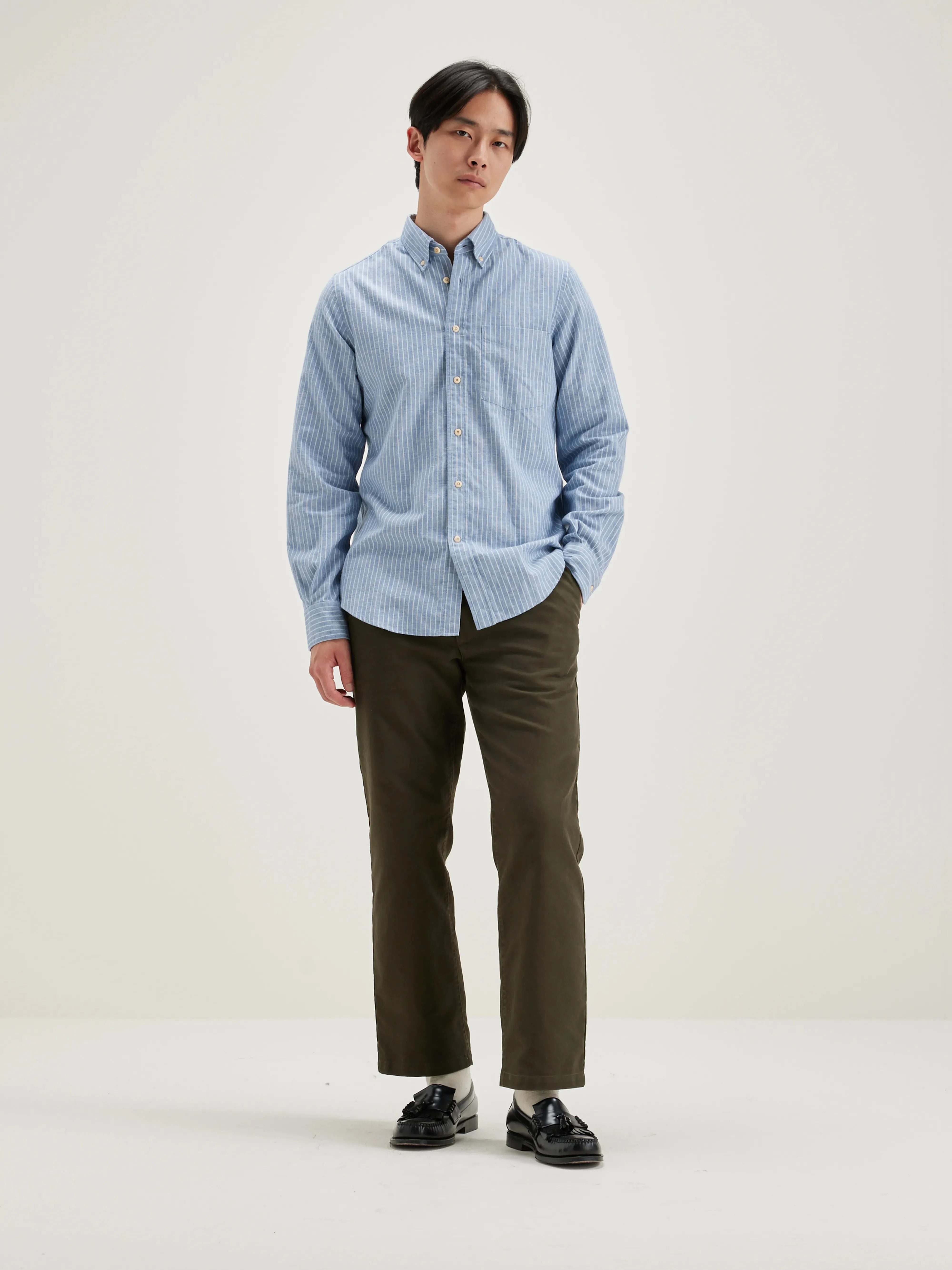 Mire slim shirt (242 / M / STRIPE E)