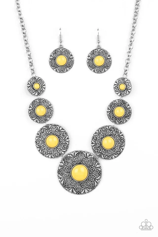 Paparazzi Necklace ~ Garden Glade - Yellow
