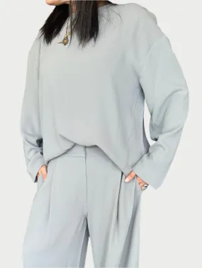 Paris Blouse Powder Grey