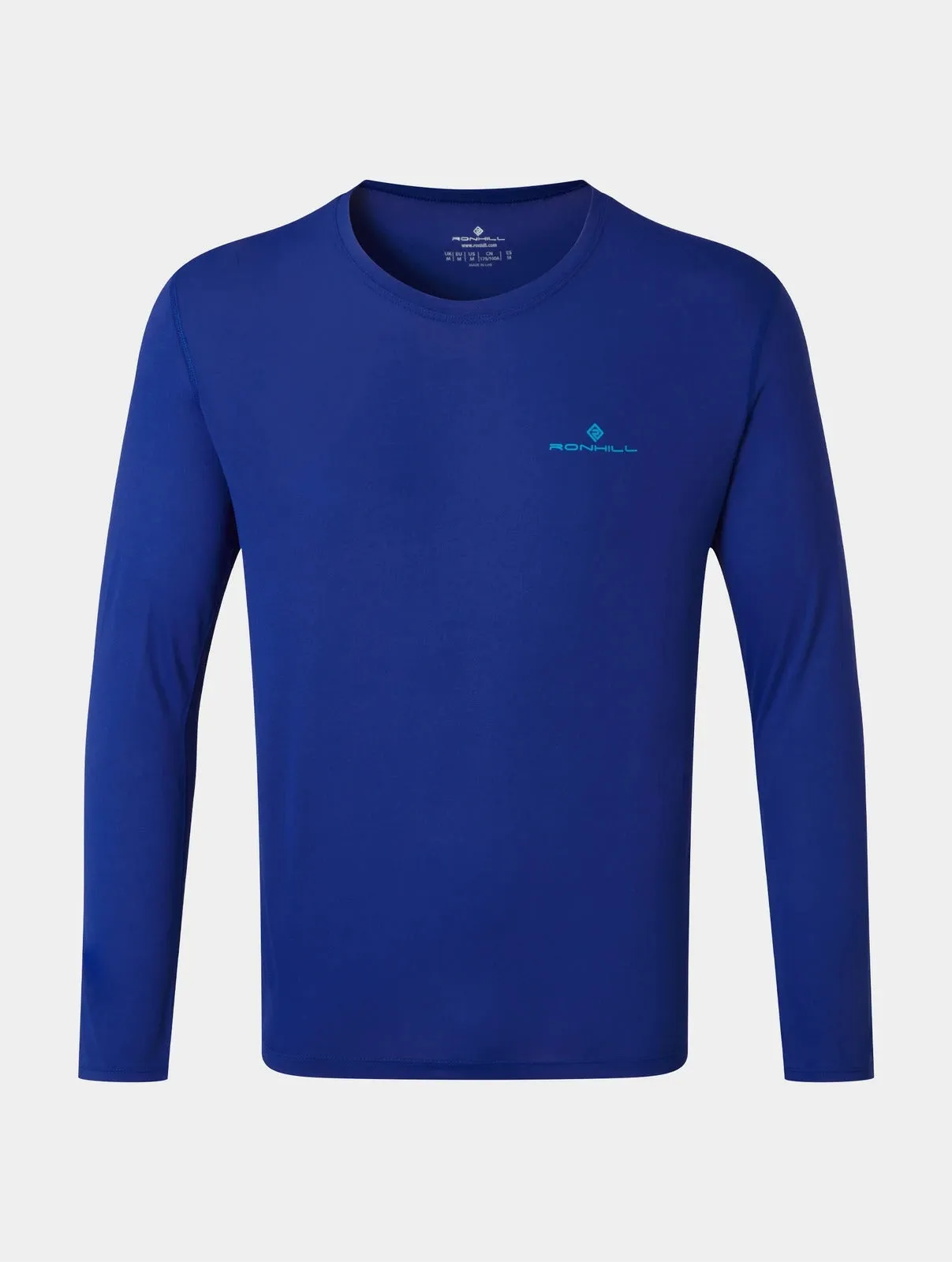 Ronhill Mens Core L/S Tee cobalt/honolulu