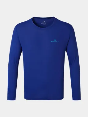 Ronhill Mens Core L/S Tee cobalt/honolulu