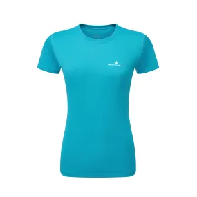 Ronhill | Women's Core S/S Tee - Azure/Bright White