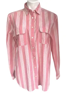 Soft Autumn Pink Stripe Shirt