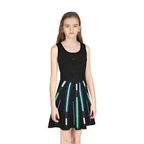 Star Fighter Girls' Sleeveless Sundress (AOP)