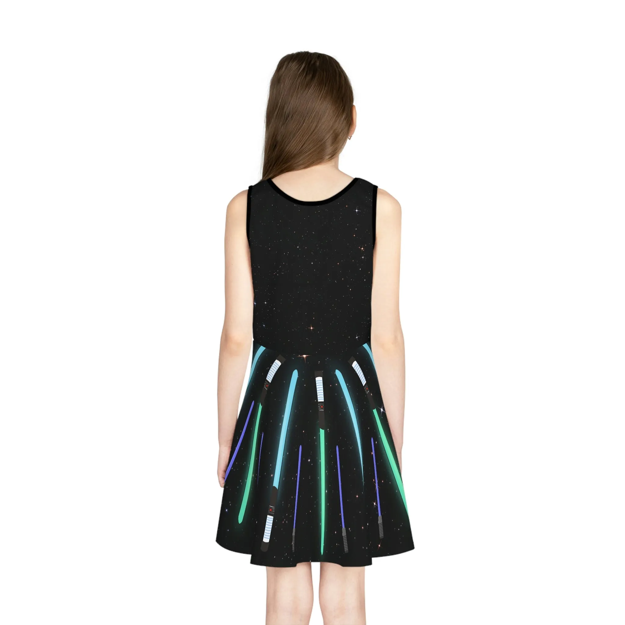Star Fighter Girls' Sleeveless Sundress (AOP)