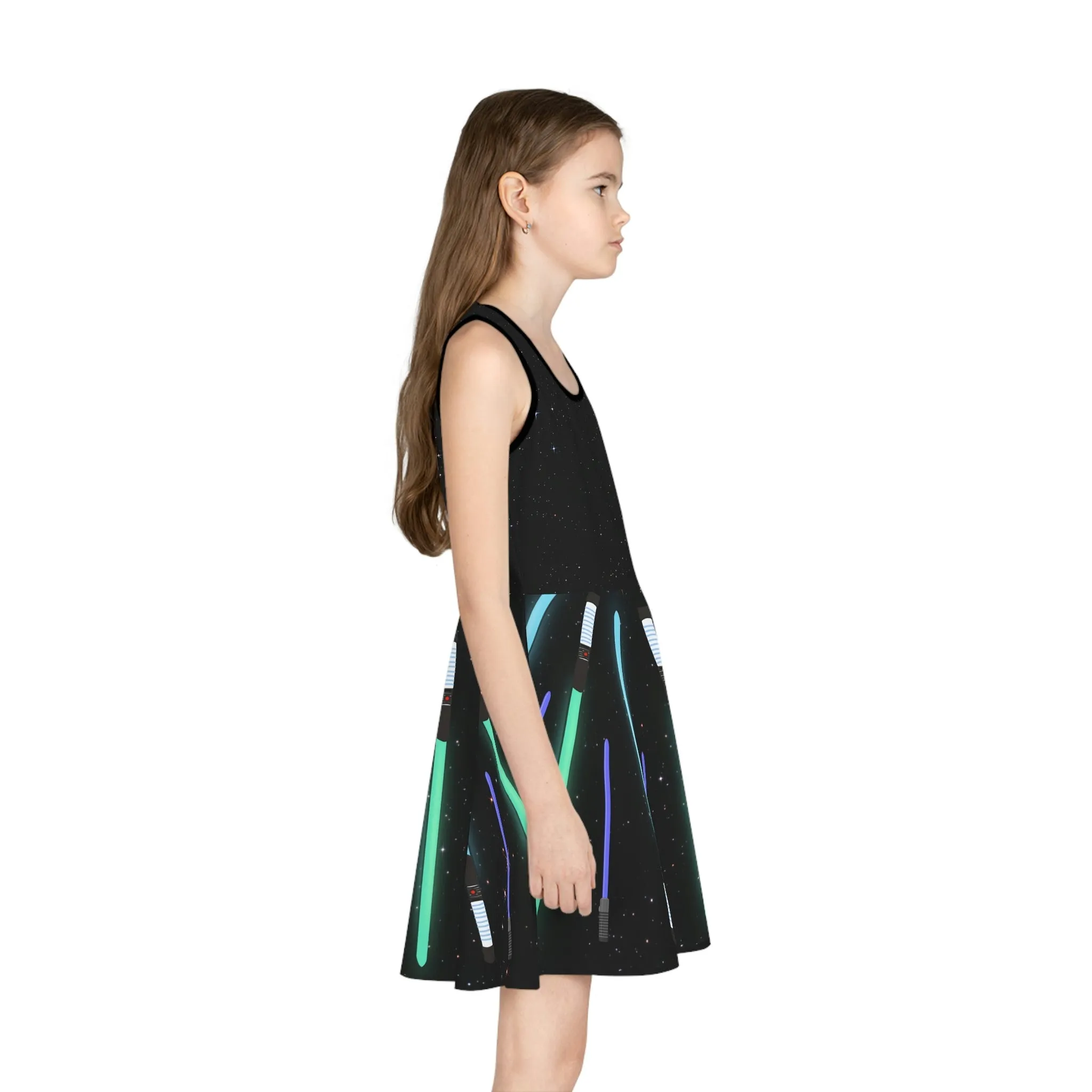 Star Fighter Girls' Sleeveless Sundress (AOP)