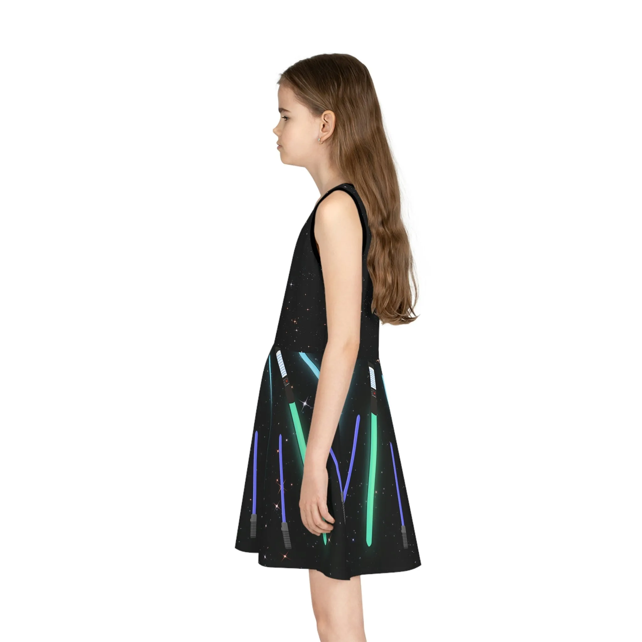 Star Fighter Girls' Sleeveless Sundress (AOP)