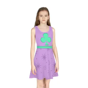 Teacup Ride Inspired Girls' Sleeveless Sundress (AOP)