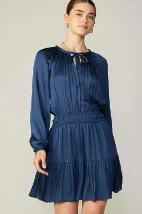 Tiered Studded Mini Dress