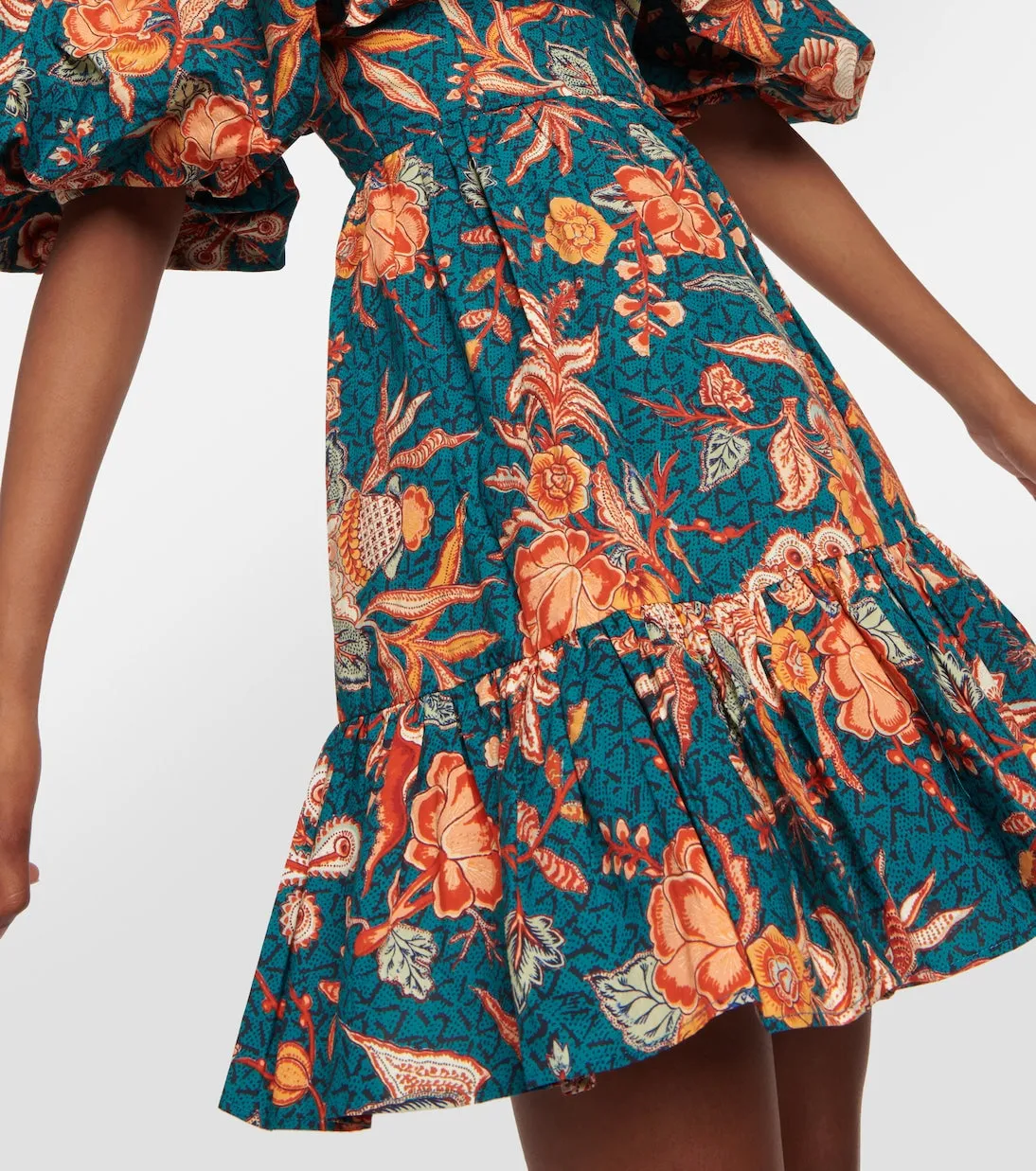 ULLA JOHNSON Robe Lila en coton à fleurs
