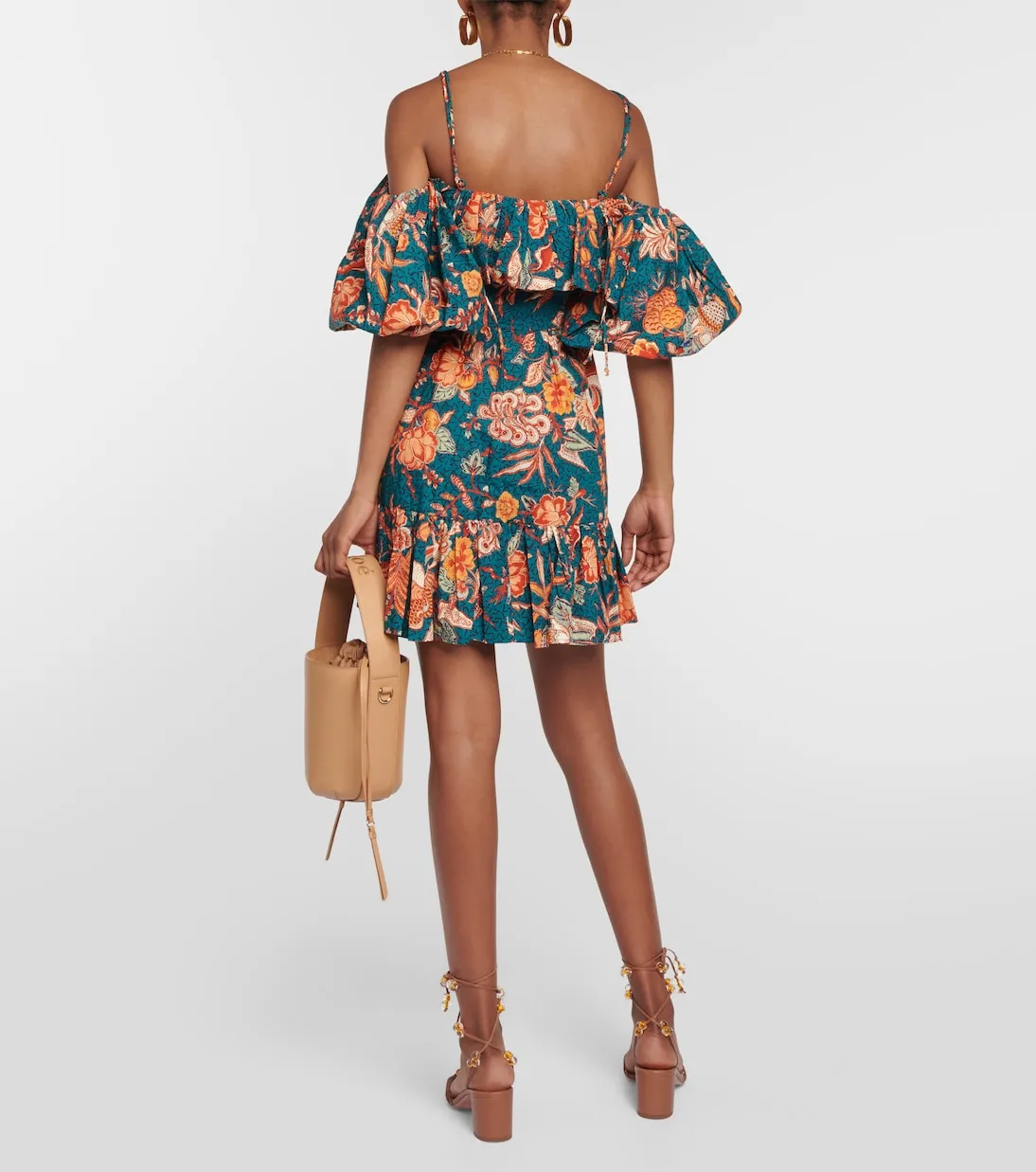 ULLA JOHNSON Robe Lila en coton à fleurs