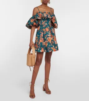 ULLA JOHNSON Robe Lila en coton à fleurs