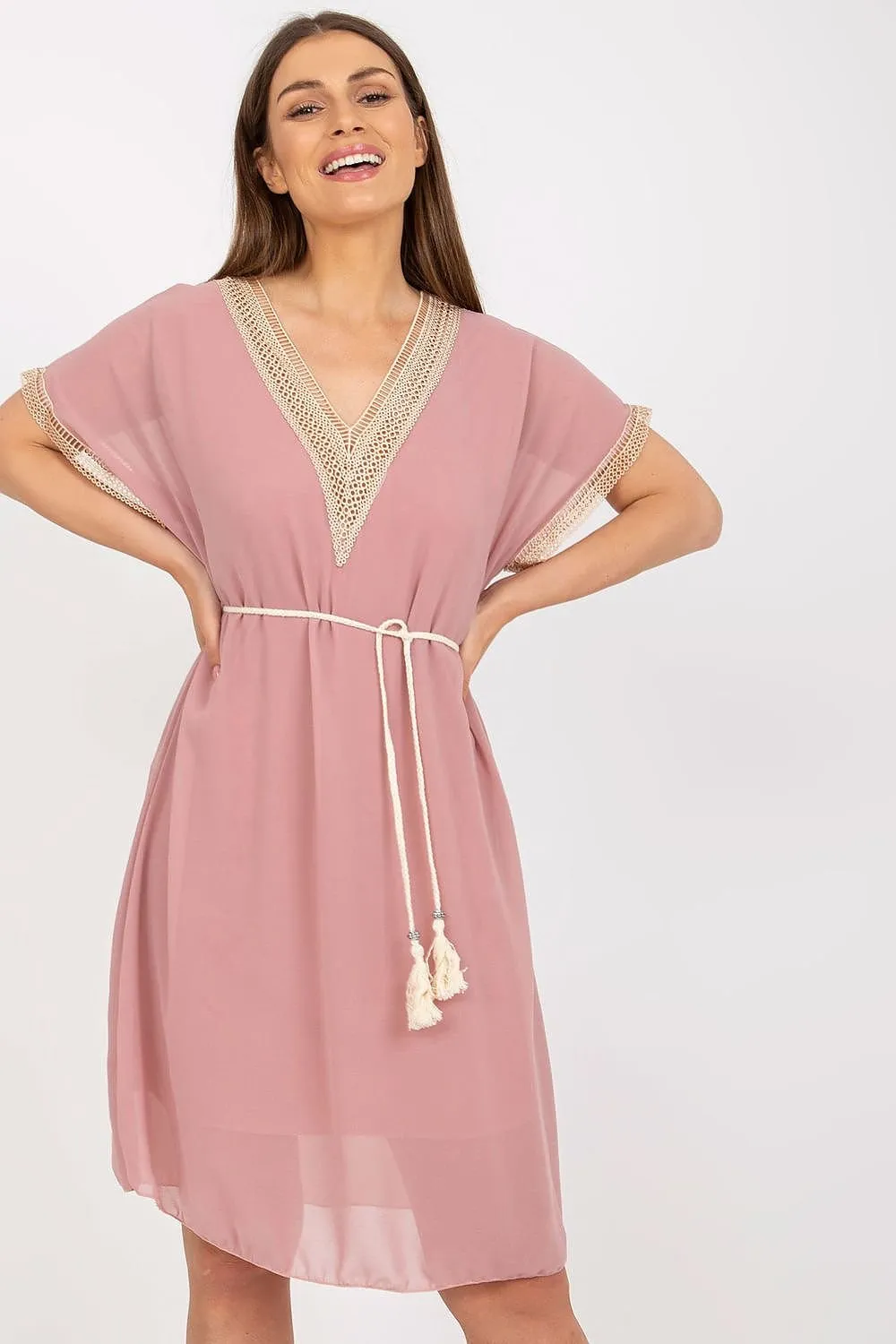 Vacay Vibes Tie-Waist Dress