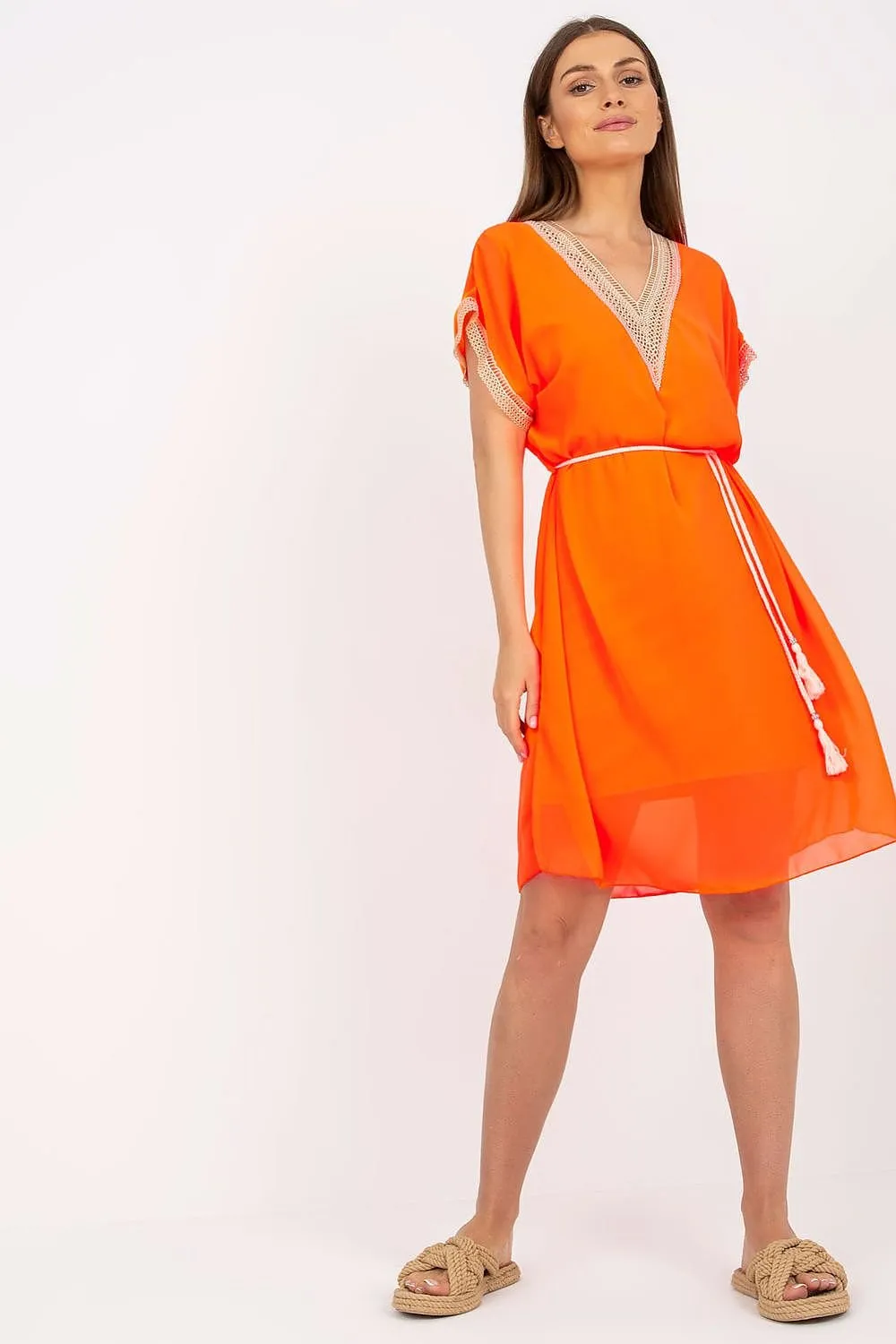 Vacay Vibes Tie-Waist Dress