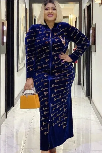 Velvet Maxi Abaya dresses
