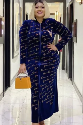 Velvet Maxi Abaya dresses